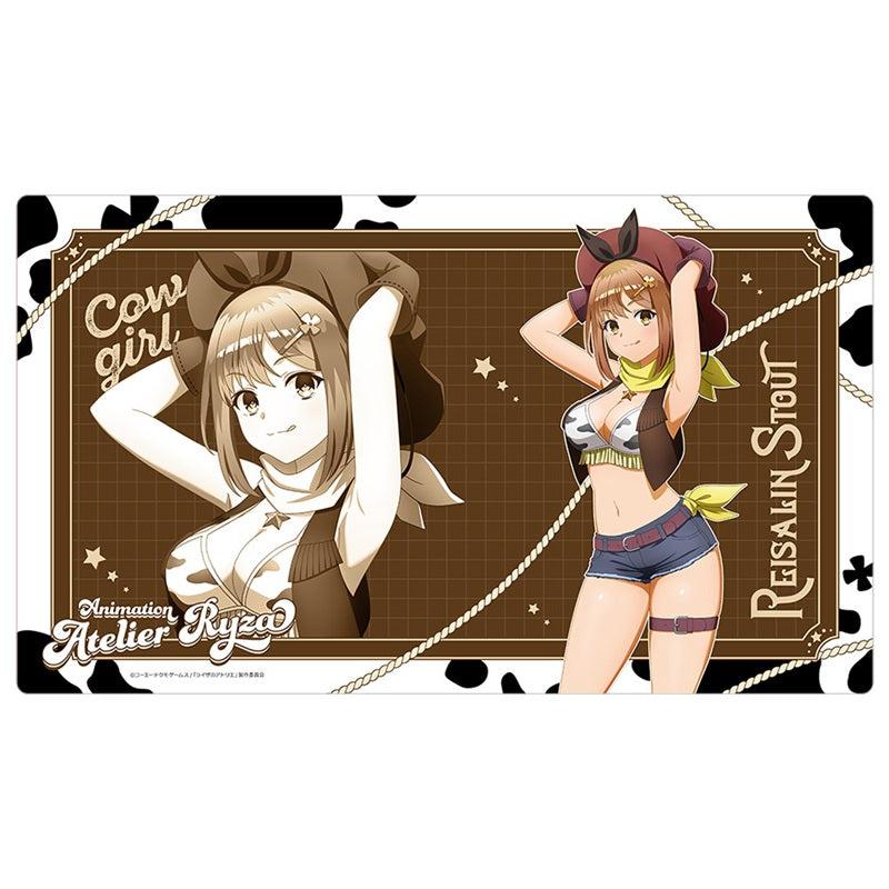 Curtain Damashii Atelier Ryza Ryza Cowgirl New Illustration Rubber Mat JAPAN