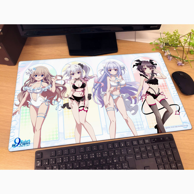 9 nine Ruler's Crown Angel & Devil Swimsuit New Illustration Rubber Mat JAPAN