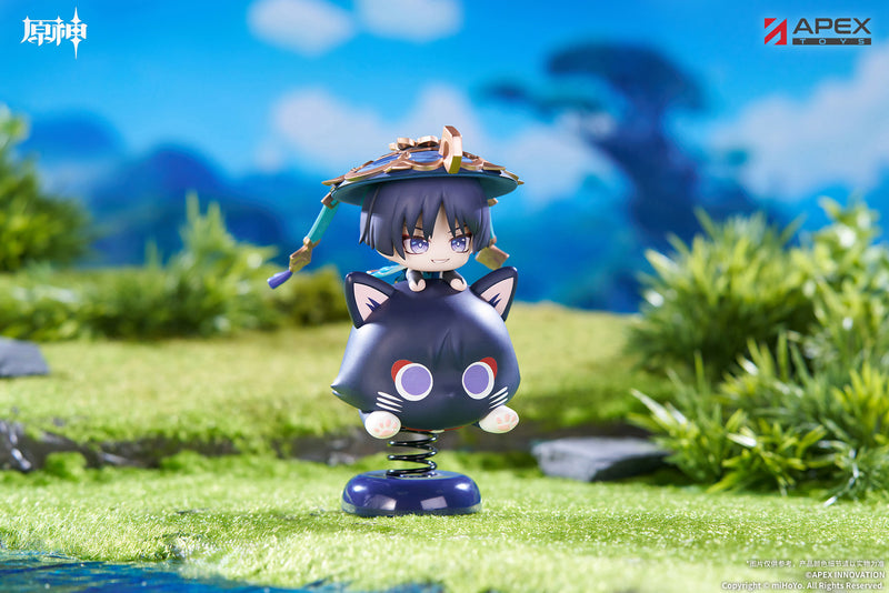 APEX Genshin Impact Chibi Chara Yurayura Stand Wanderer Figure JAPAN OFFICIAL