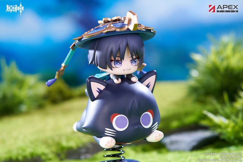 APEX Genshin Impact Chibi Chara Yurayura Stand Wanderer Figure JAPAN OFFICIAL