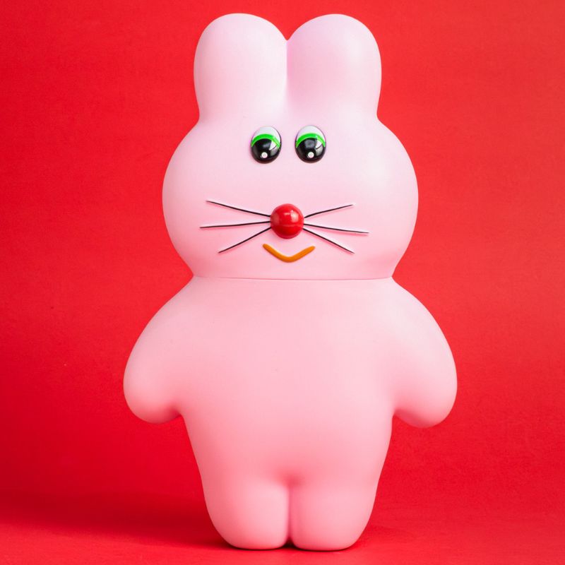 Kenelephant Munyu's Soft Vinyl Figure PukuPuku Strawberry Milk JAPAN OFFICIAL