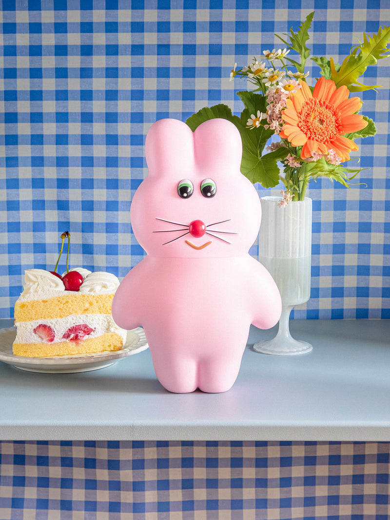 Kenelephant Munyu's Soft Vinyl Figure PukuPuku Strawberry Milk JAPAN OFFICIAL