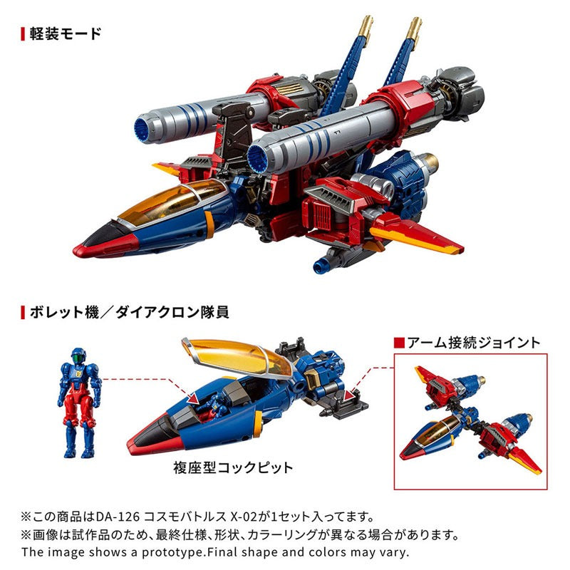 Takara Tomy Diaclone DA-126 Cosmo Battles X-02 Action Figure JAPAN OFFICIAL