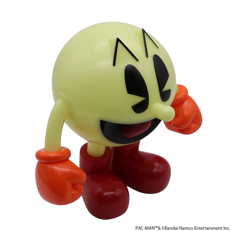 ELECTRIC TOYS SOFVIPS Pac-Man Yellow Glow-in-the-Dark Soft Vinyl Figure JAPAN