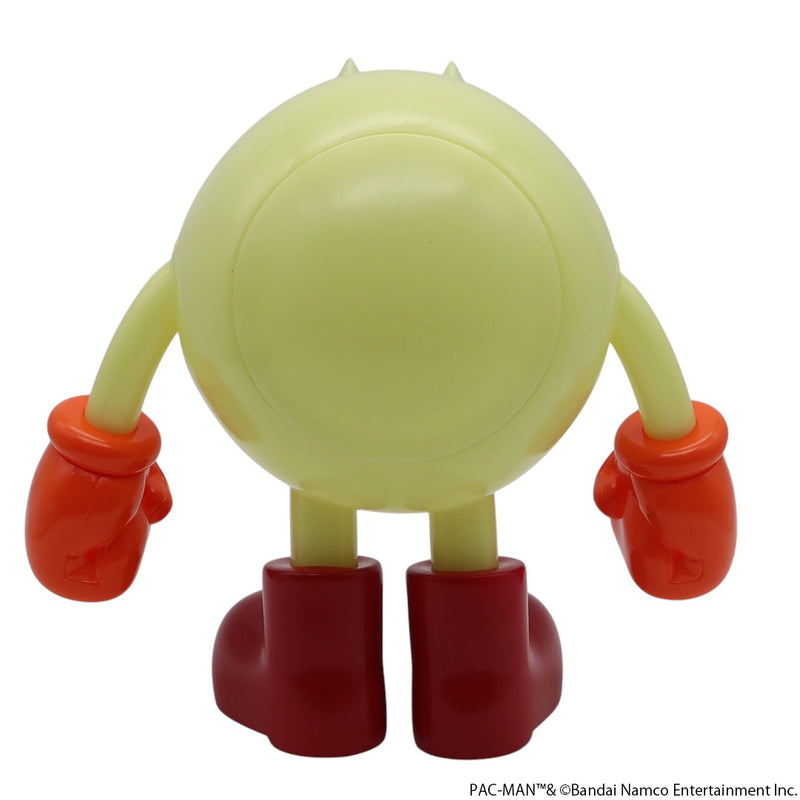 ELECTRIC TOYS SOFVIPS Pac-Man Yellow Glow-in-the-Dark Soft Vinyl Figure JAPAN
