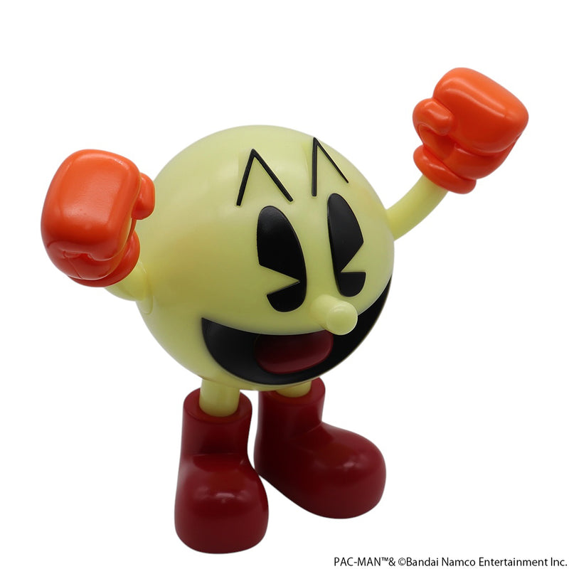 ELECTRIC TOYS SOFVIPS Pac-Man Yellow Glow-in-the-Dark Soft Vinyl Figure JAPAN