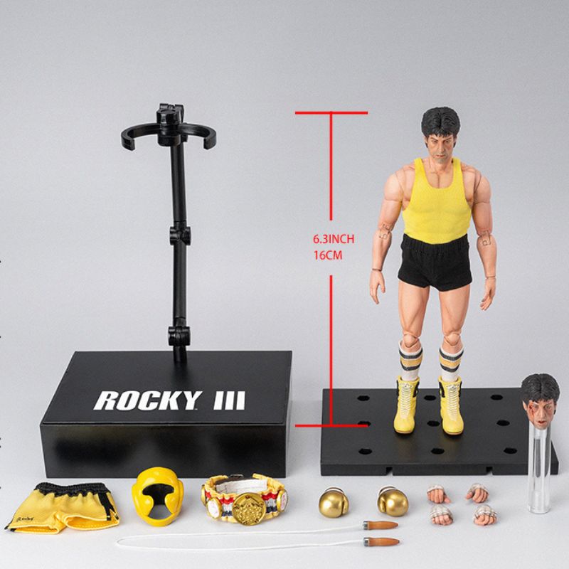 Hiya Toys Rocky III Rocky Balboa Boxer Version 1/12 Action Figure JAPAN OFFICIAL