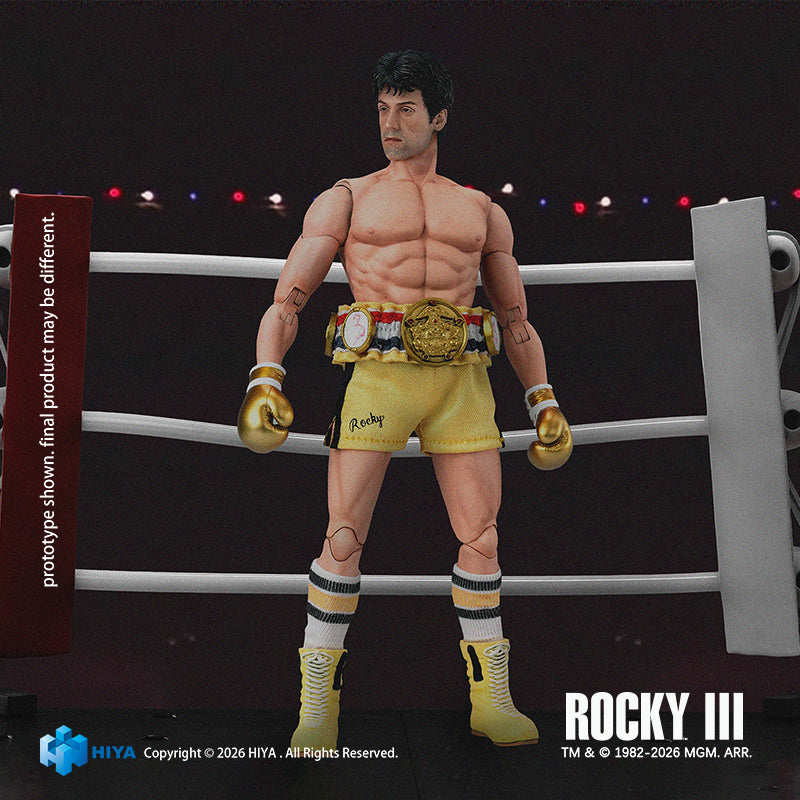 Hiya Toys Rocky III Rocky Balboa Boxer Version 1/12 Action Figure JAPAN OFFICIAL