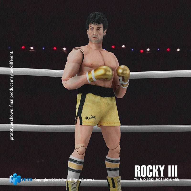 Hiya Toys Rocky III Rocky Balboa Boxer Version 1/12 Action Figure JAPAN OFFICIAL