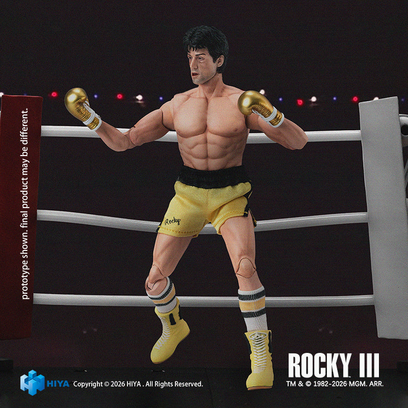 Hiya Toys Rocky III Rocky Balboa Boxer Version 1/12 Action Figure JAPAN OFFICIAL