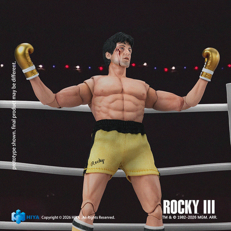 Hiya Toys Rocky III Rocky Balboa Boxer Version 1/12 Action Figure JAPAN OFFICIAL