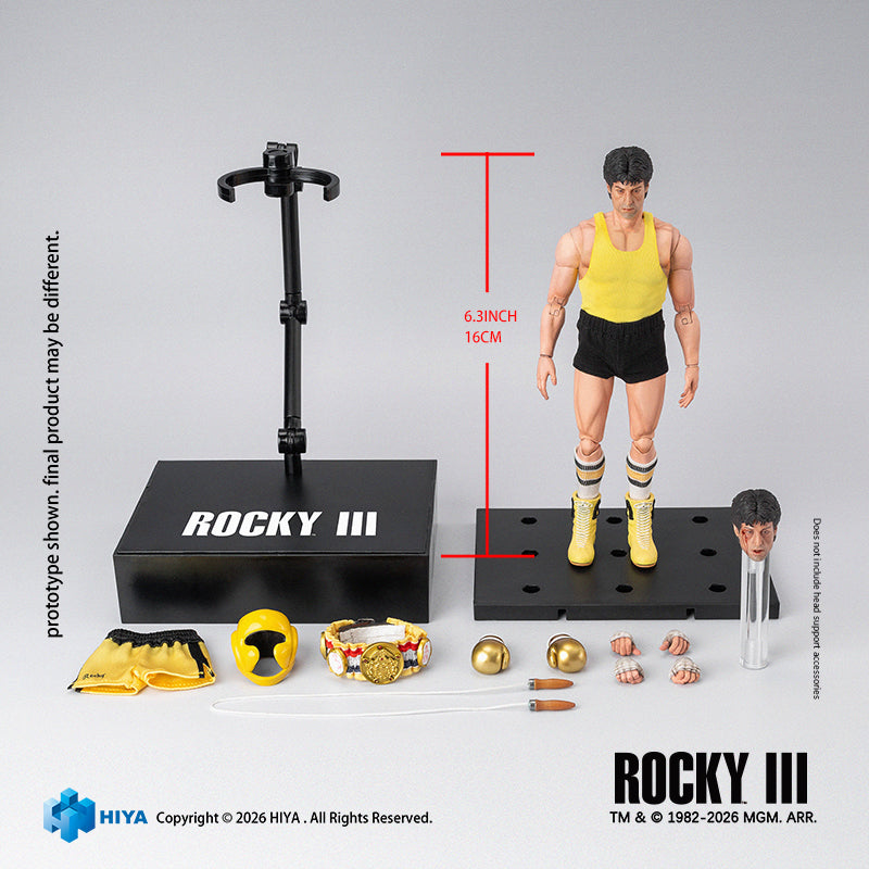 Hiya Toys Rocky III Rocky Balboa Boxer Version 1/12 Action Figure JAPAN OFFICIAL