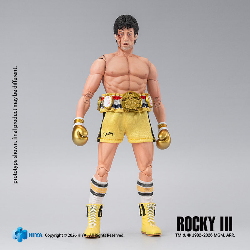 Hiya Toys Rocky III Rocky Balboa Boxer Version 1/12 Action Figure JAPAN OFFICIAL