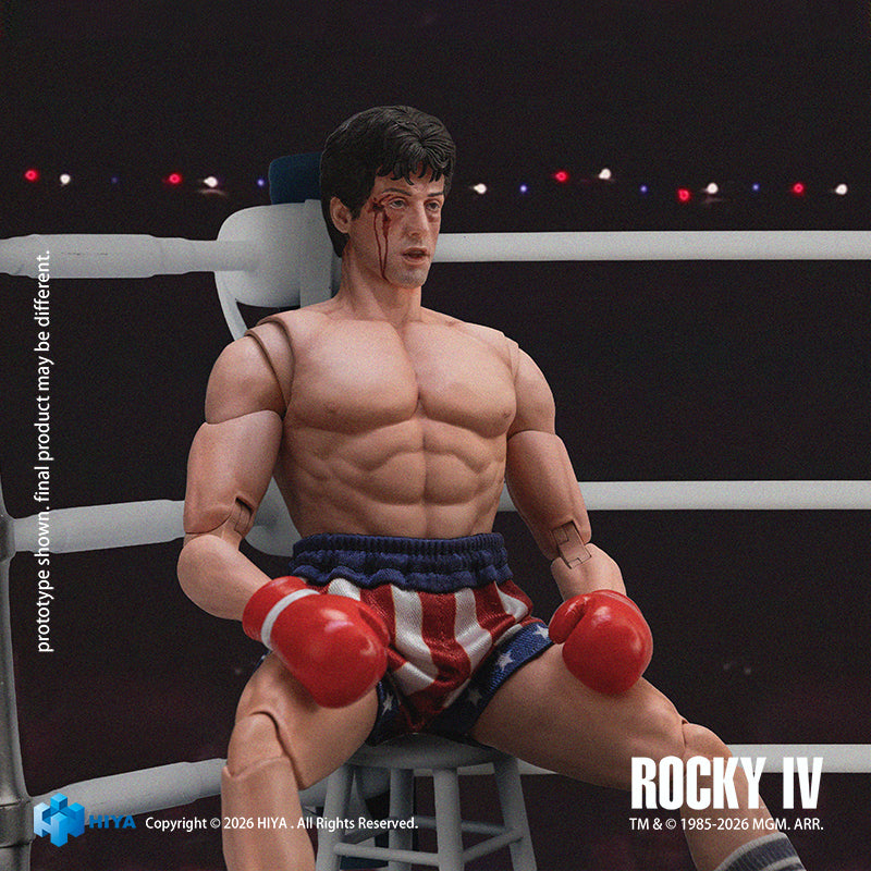 Hiya Toys Rocky IV Rocky Balboa Boxer Version 1/12 Action Figure JAPAN OFFICIAL