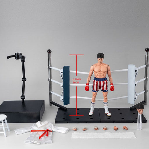 Hiya Toys Rocky IV Rocky Balboa Boxer Version 1/12 Action Figure JAPAN OFFICIAL