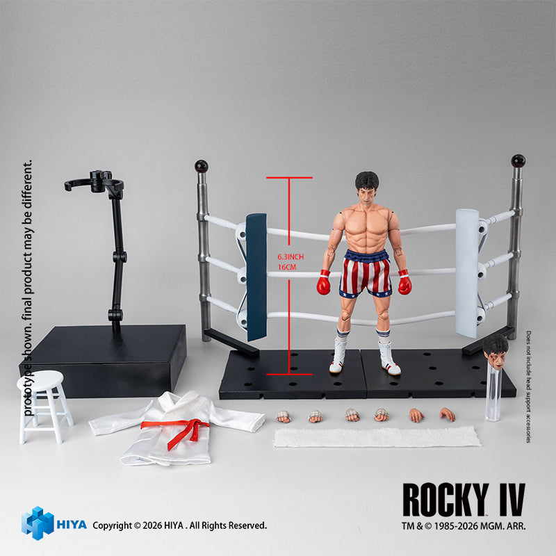 Hiya Toys Rocky IV Rocky Balboa Boxer Version 1/12 Action Figure JAPAN OFFICIAL