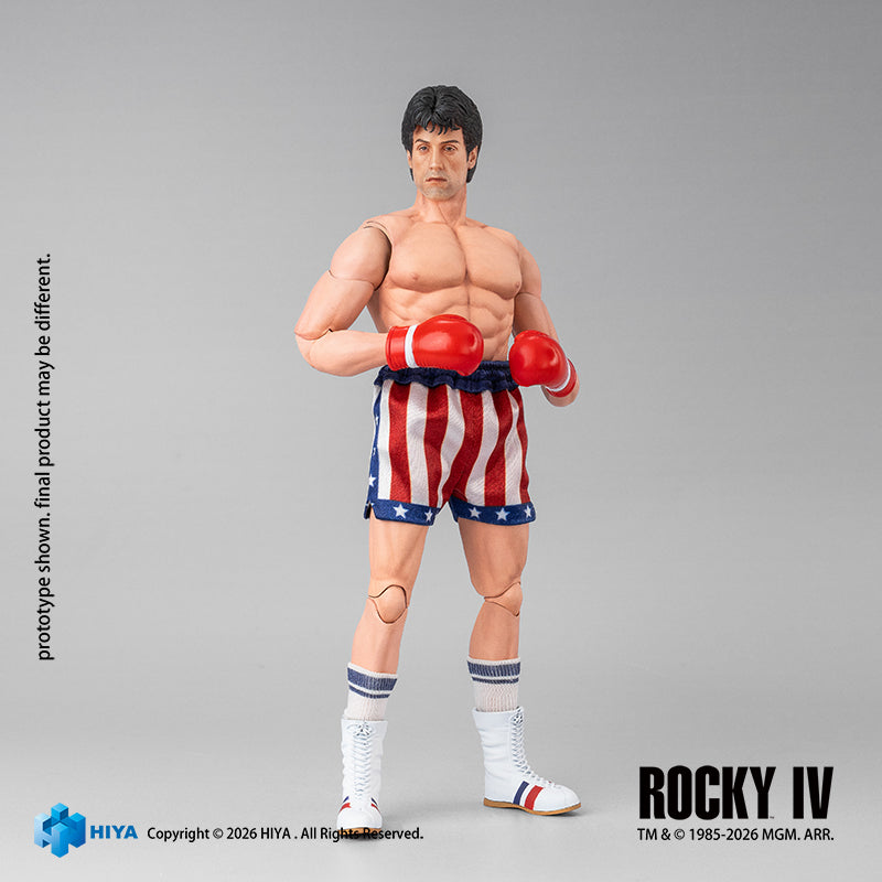 Hiya Toys Rocky IV Rocky Balboa Boxer Version 1/12 Action Figure JAPAN OFFICIAL