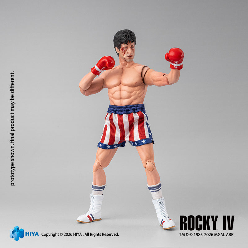 Hiya Toys Rocky IV Rocky Balboa Boxer Version 1/12 Action Figure JAPAN OFFICIAL