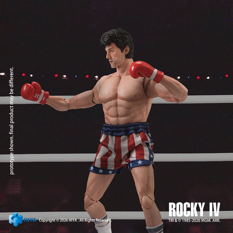 Hiya Toys Rocky IV Rocky Balboa Boxer Version 1/12 Action Figure JAPAN OFFICIAL