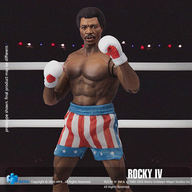 Hiya Toys Rocky IV Apollo Creed 1/12 Action Figure JAPAN OFFICIAL