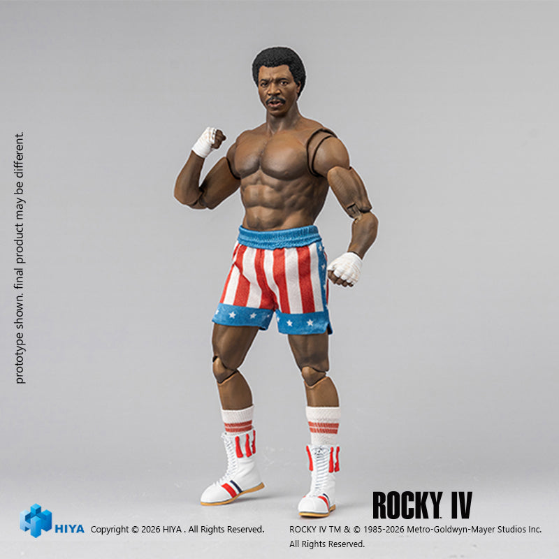 Hiya Toys Rocky IV Apollo Creed 1/12 Action Figure JAPAN OFFICIAL