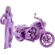 PLAMAX MF-101 Rider's portrait Honda Rebel 1100 Lavender 1/20 Model Kit JAPAN