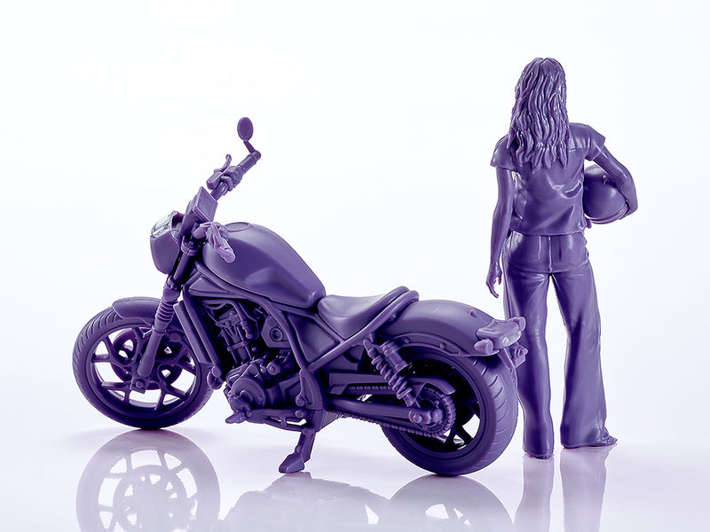 PLAMAX MF-101 Rider's portrait Honda Rebel 1100 Navy 1/20 Model Kit JAPAN