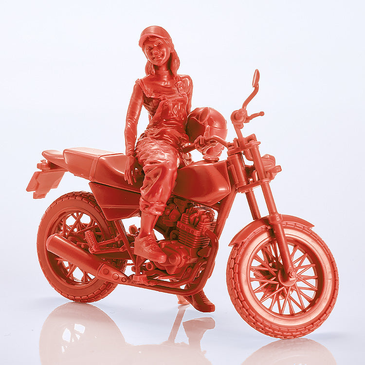 PLAMAX MF-103 Rider's portrait Honda FTR 223 Red 1/20 Model Kit JAPAN OFFICIAL