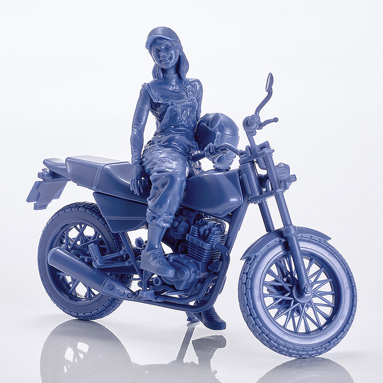 PLAMAX MF-103 Rider's portrait Honda FTR 223 Blue 1/20 Model Kit JAPAN OFFICIAL