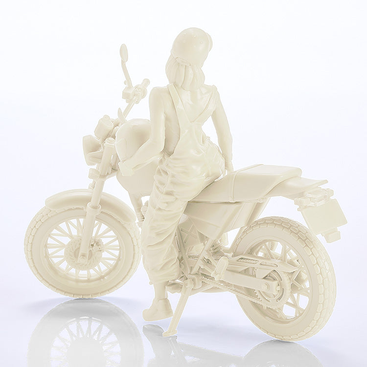 PLAMAX MF-103 Rider's portrait Honda FTR 223 White 1/20 Model Kit JAPAN OFFICIAL