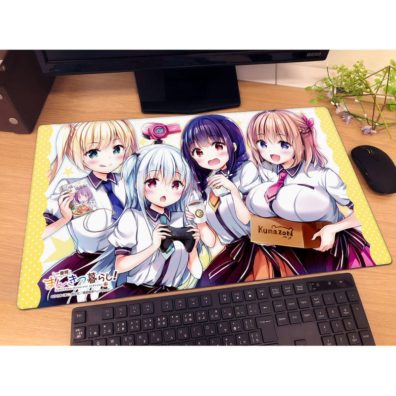 Ichijyoma Mankitsu Gurashi! Meiko & Rie & Marika & Neo A Rubber Mat JAPAN