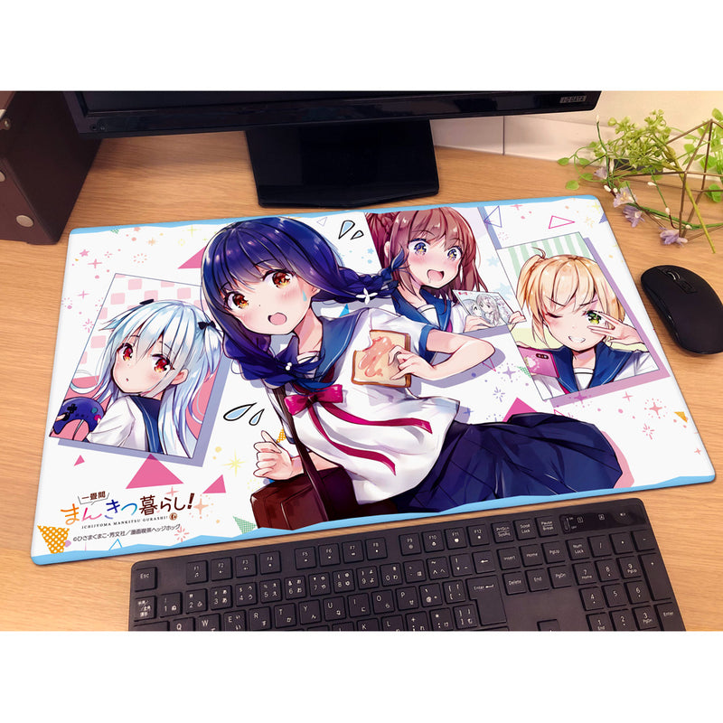 Ichijyoma Mankitsu Gurashi! Meiko & Rie & Marika & Neo B Rubber Mat JAPAN