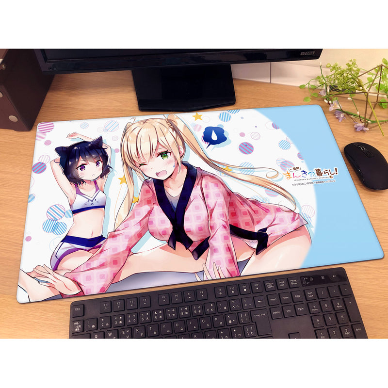 Ichijyoma Mankitsu Gurashi! Marika Suzuki & Michika Narumi Rubber Mat JAPAN
