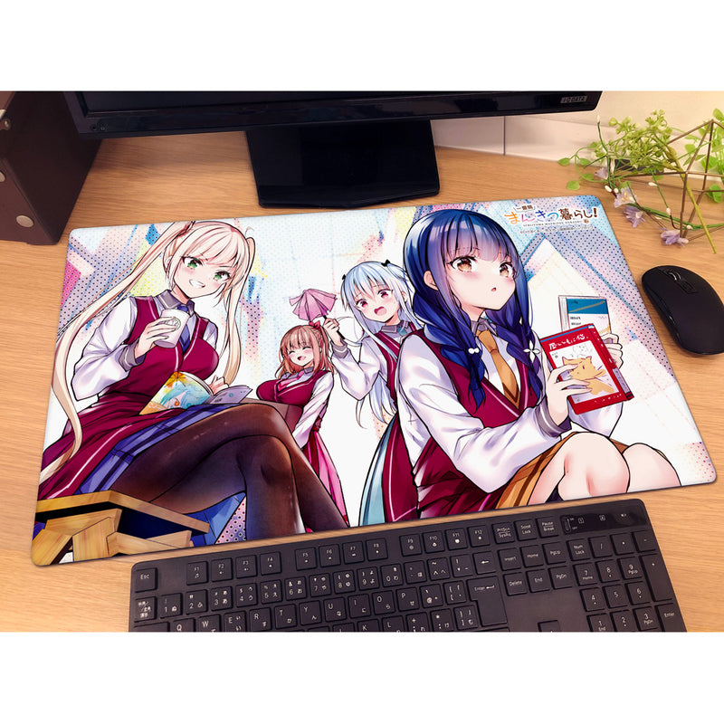 Ichijyoma Mankitsu Gurashi! Meiko & Rie & Marika & Neo C Rubber Mat JAPAN