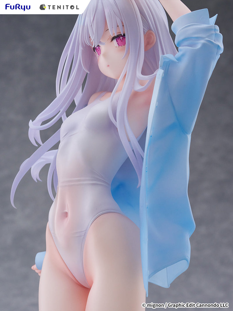 FuRyu TENITOL TALL MIGNON WORKS shiro Swimsuit ver. Figure JAPAN OFFICIAL