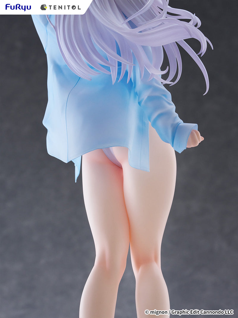 FuRyu TENITOL TALL MIGNON WORKS shiro Swimsuit ver. Figure JAPAN OFFICIAL