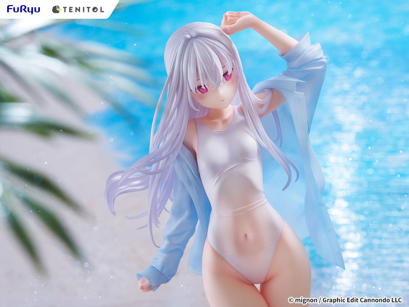 FuRyu TENITOL TALL MIGNON WORKS shiro Swimsuit ver. Figure JAPAN OFFICIAL