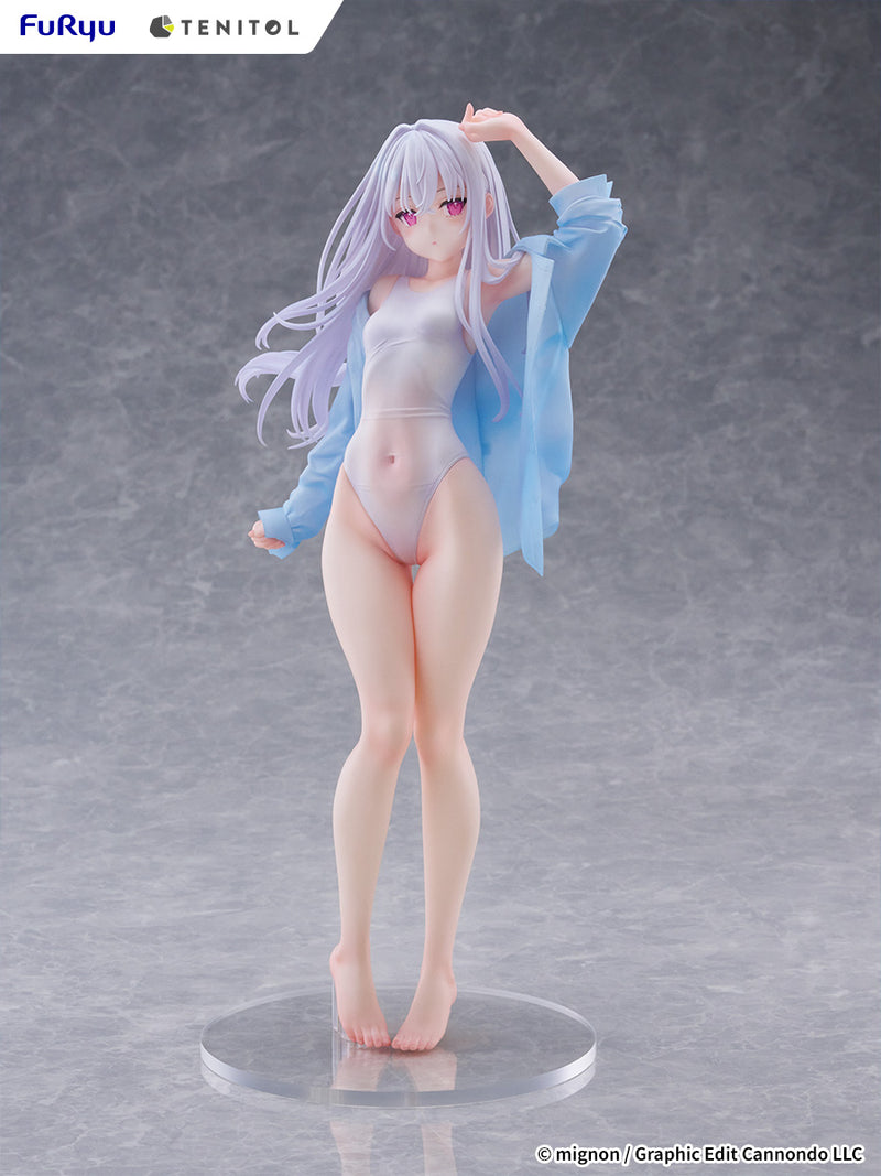 FuRyu TENITOL TALL MIGNON WORKS shiro Swimsuit ver. Figure JAPAN OFFICIAL