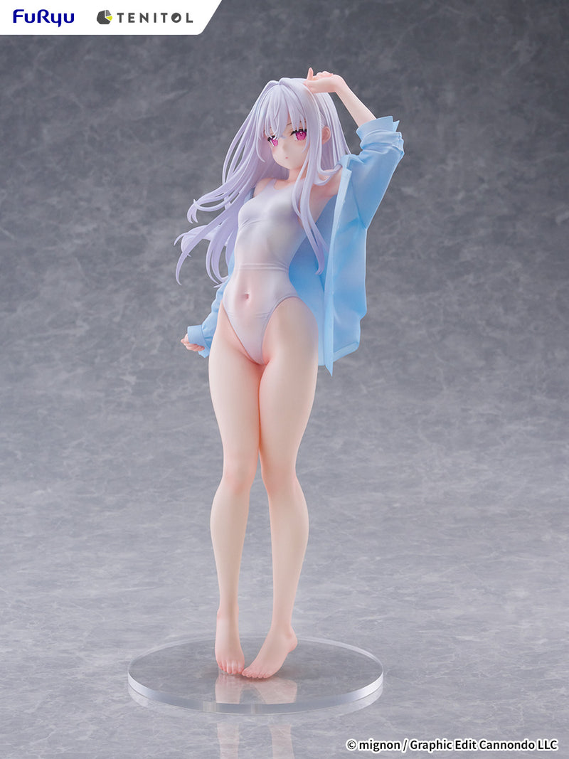 FuRyu TENITOL TALL MIGNON WORKS shiro Swimsuit ver. Figure JAPAN OFFICIAL