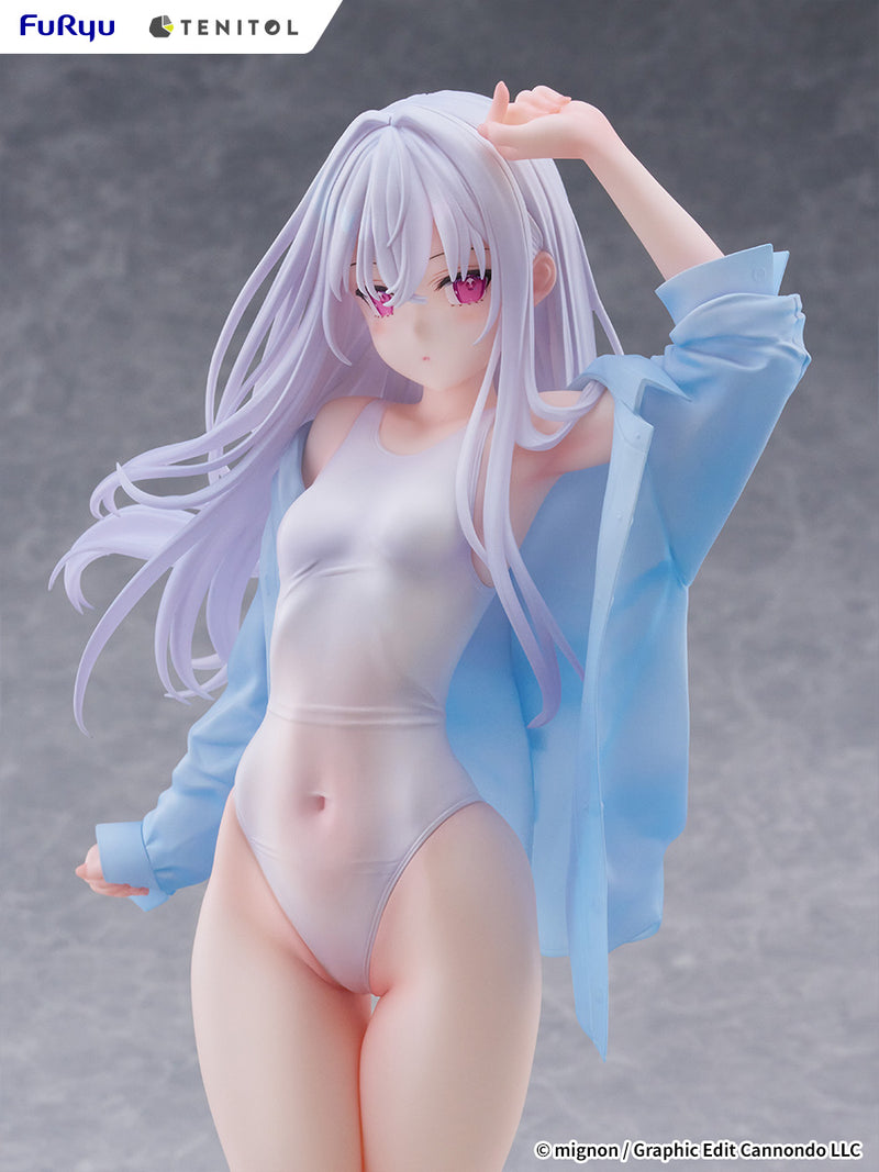 FuRyu TENITOL TALL MIGNON WORKS shiro Swimsuit ver. Figure JAPAN OFFICIAL