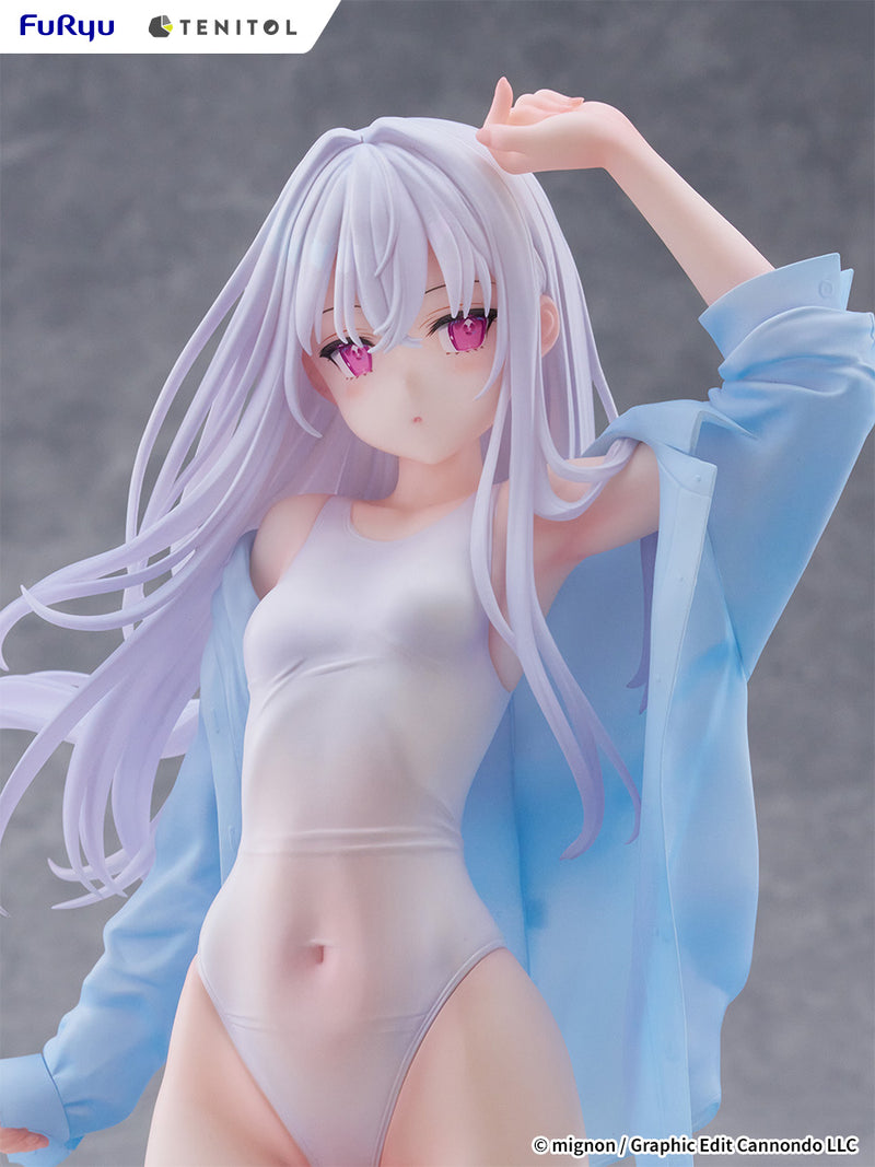 FuRyu TENITOL TALL MIGNON WORKS shiro Swimsuit ver. Figure JAPAN OFFICIAL