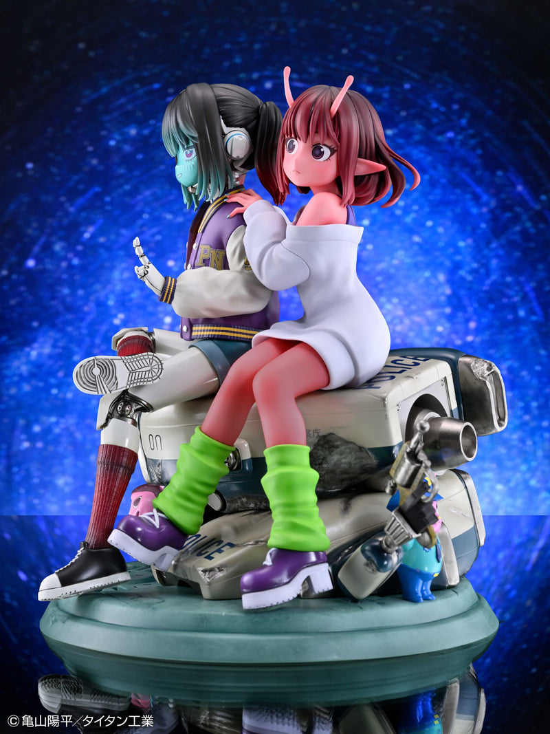 Milky Subway The Galactic Limited Express Chiharu & Makina Figure JAPAN OFFICIAL