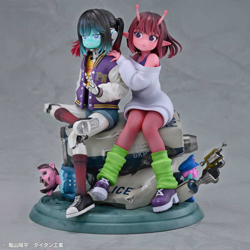Milky Subway The Galactic Limited Express Chiharu & Makina Figure JAPAN OFFICIAL