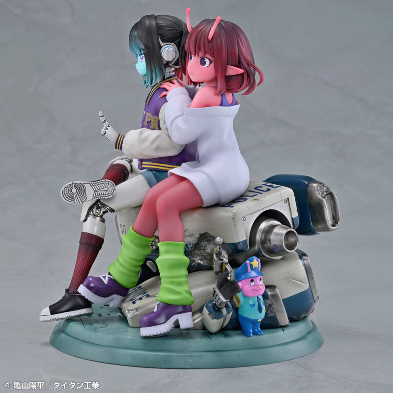 Milky Subway The Galactic Limited Express Chiharu & Makina Figure JAPAN OFFICIAL