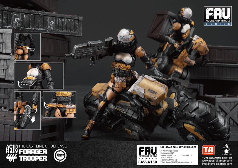 TOYS-ALLIANCE Acid Rain FAV-A150 Forager Trooper 1/18 Action Figure JAPAN