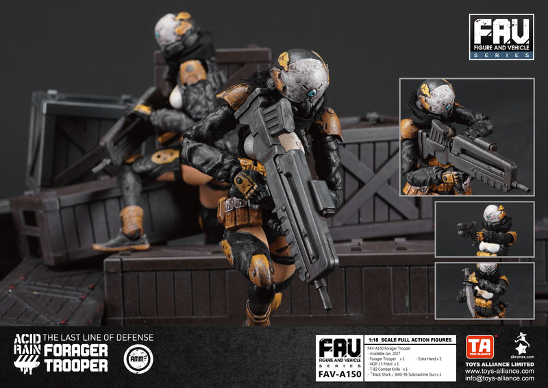 TOYS-ALLIANCE Acid Rain FAV-A150 Forager Trooper 1/18 Action Figure JAPAN