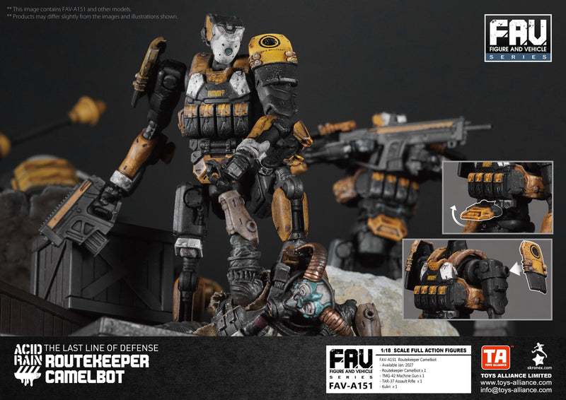 TOYS-ALLIANCE Acid Rain FAV-A151 Routekeeper Camelbot 1/18 Action Figure JAPAN