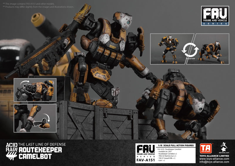 TOYS-ALLIANCE Acid Rain FAV-A151 Routekeeper Camelbot 1/18 Action Figure JAPAN