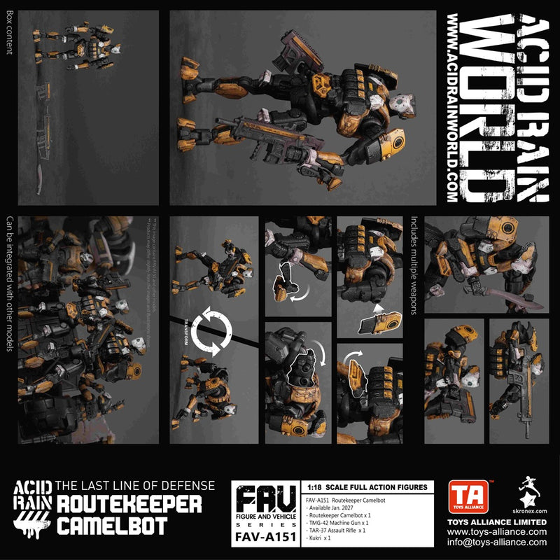 TOYS-ALLIANCE Acid Rain FAV-A151 Routekeeper Camelbot 1/18 Action Figure JAPAN