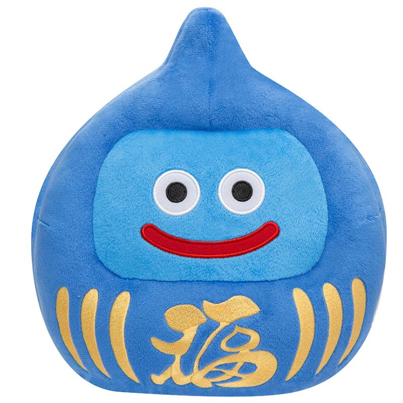 Square Enix Dragon Quest Smile Slime Plush Daruma Slime Blue L Size JAPAN